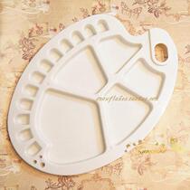 High quality palette Oval 17 Style color disc Chinese painting acrylic gouache watercolor textile paint palette