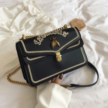 Package Bag Woman New 2021 Fashion texture genuine leather woman bag Oblique Satchel Temperament Van Net Red Single Shoulder Small Square Bag