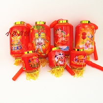 Festival size hexagonal palace lantern childrens portable music Lantern Festival lantern children gift toys luminous red lantern