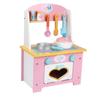 New kitchen stove boys and girls baby wooden house cooking cooking simulation toy birthday gift