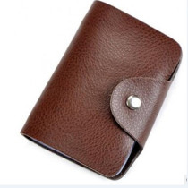 Bull Skin Personality 26 small Card Pack Multi-location Sheet Clip Ultra Slim Mini Cute Card Bag