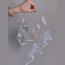 Bride hand-held custom hand flower wedding DIY White