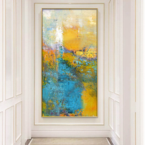 Hand Painted Abstract Oil Painting in the family Xuanguan Decorative Painting Vertical version Nordic Corridor Aisle Hanging Paintings Brief Modern Mural Paintings