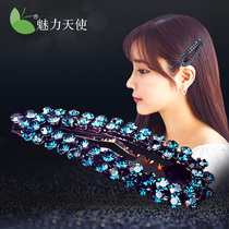 Rhinestone side clip hair accessories Korean adult simple banghai clip Japanese and Korean hairclip clip bbclip large top clip headgear