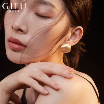 GIFU advanced sense drawing earrings female temperament French retro simple earrings exaggerated thin 2021 New Tide