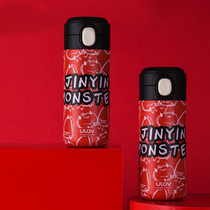Water Cup ins Wind Japanese thermos cup female fresh cute trembling sound Net Red personality creative bullet cover Nordic Cup