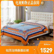 Gusuzhi brocade mulberry silk quilt light luxury limited Group Four season quilt Gusu Zhi brocade 100 mulberry silk quilt light luxury silk