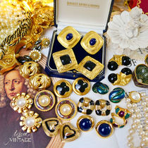 Vintage Atlantic Antique Jewelry American Weighs black gold Classic Hepburn Wind 100 lap enamel Middle ear clip