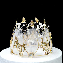 Baking Crown Handmade Crown Retro Crown Crystal Crown Crystal Crown Cake Crown Cake Swing Piece Baking Swing
