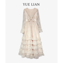 Blockbuster quality praise ~ French dress fairy dress escape princess dress long dress sweet 2021