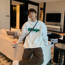 Hualun winter plus plus thick sweatshirt men ins teen hatless versatile crew neck warm tide brand top