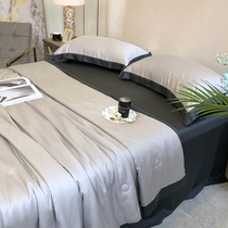 High-end luxury high-density double-sided Lenzing Tencel air-conditioning quilt four-piece summer cool quilt machine-washable summer thin silk