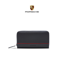 (Official)Porsche Porsche Collection series Genuine leather womens wallet Cowhide embossed wallet