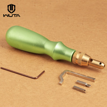 Without it 2 in 1 side wire trencher aluminum handle press diy hand leather tool set high speed steel cutter head
