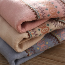 Girl high collar sweater jacket head autumn winter style baby jacquard CUHK child girl goat sweatshirt thickened needle cardiovert