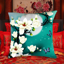 2022 New married couples own hand - made car with cross embroidery pillow - case ancient air pillow car cushion