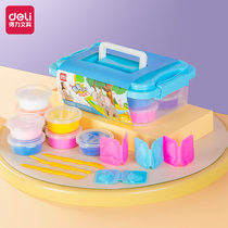 Deli children Plasticine ultra light clay color clay handmade light clay baby baby diy toys 24 colors 12 colors