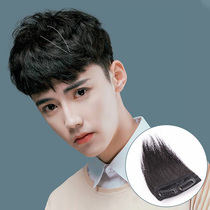 Hair piece mens real hair pad Hair root head pad Hair piece incognito invisible pad High hair volume head hair patch for men