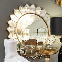 Postmodern art porch wall hanging sun glasses American creative background wall decorative mirror living room bedroom dressing mirror