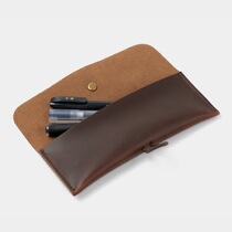 No name handwriting package literary bag crazy horse pie stationery bag original simple pen set personality tide