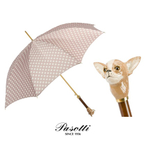 Pasotti Italy Handmade Sunny Umbrella Double Umbrella Cloth Gift of the Sesti Creative Painted Puppies