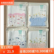 Cotton era baby baby gauze cotton sweat-absorbent towel student childrens sweat-absorbent towel sweat towel pad back towel 3