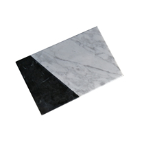  Black and white stitching Marble in-style tray ornaments Nordic snowflake white geometric design decoration shooting soft outfit