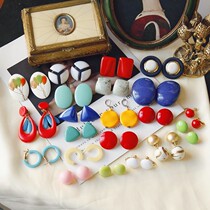 Western Antique Vintage Vintage Earrings Ins Wind Classic 100 Scarcely Colored Ensemble Retro Ear Clip 02
