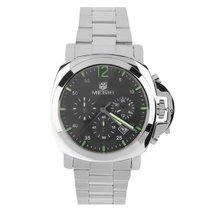  MEGIR MS3006G Men Stainless Steel Watch Luminous Hand Quartz