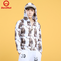 DEVIL NUT Tide Cards Caesar Zip Loose lovers Mens necropolis SFV