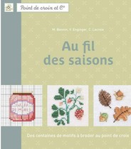  ve cross stitch embroidery picture Au Fil des Saisons Seasonal changes Small and fresh