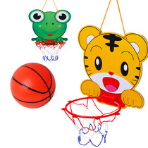 Outdoor shooting frame Household baby childrens home indoor sports small cartoon basketball frame boy toy