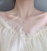 s925 sterling silver love necklace female 2021 new high-end INS simple light luxury niche design clavicle chain