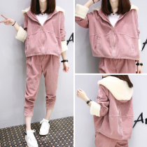  Maternity clothes autumn and winter clothes new spring and autumn suits autumn and winter two-piece sports fashion trendy mom winter jacket