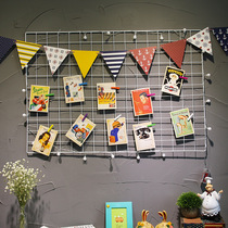 Bar wire mesh photo wall frame wall iron frame in iron frame clamp photo wall decoration bar KTV