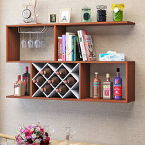 Wine rack rack wine cabinet wall hanging restaurant wall decoration wine Lattice Diamond red wine grid creative small wine cabinet hanging