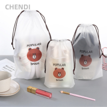  Waterproof drawstring pocket drawstring ins drawstring small storage bag small bag transparent cosmetics storage bag travel woman