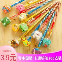 HB Pencil Children Pencil students Kindergarten 1st grade prize pencil with rubber head pencil stationery supplies