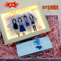 Custom stereo DIY photo frame Couple Best friend Birthday Valentines Day Anniversary creative cartoon photo gift