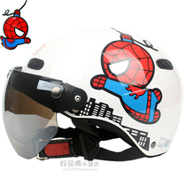 Taiwan EVO Spider-Man white electric Harley motorcycle helmet safety helmet for men and women sunscreen for four summer months