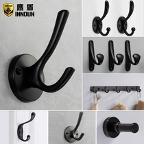 Eagle shield black hanging hook wall hanging wall door-to-door clothes hook into the door hanger entrance coat hook wall