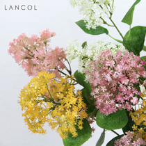 Lancolessen minor frescoed emulated flower yellow plastic New Years livingroom decorated with floral photography Wedding fake flowers