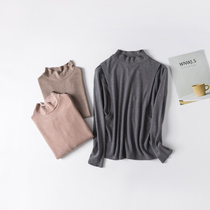 Lactation tops in autumn and winter blouse half-high-collar in warm sweater feeding clothes out in spring