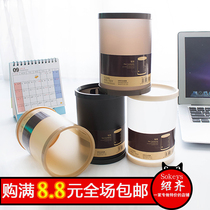 Japan-ROK stationery minimalist Japanese style pen holder containing box round creative multifunctional table pen holder