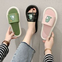 Sandals womens summer new student wear fashion wild Korean version slippers Indoor home non-slip bath word slippers