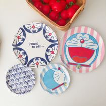 Doraemon series tableware melamine dish home childrens cartoon cute taste dish bone dish
