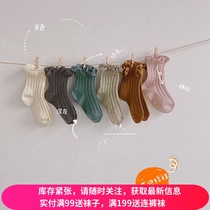 Baby Princess air conditioning spring and autumn thin baby children cotton socks lace socks student socks 1-3-5 years old loose mouth