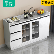 Dining side cabinet Modern simple tea cabinet Side cabinet Living room kitchen cabinet Wine cabinet Cupboard locker shelf cabinet