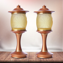 Xi Manti LED Seven colorful discoloration of the Buddha lamp Buddha front for the lamp Changming lamp home to the Buddha for a pair of lanterns