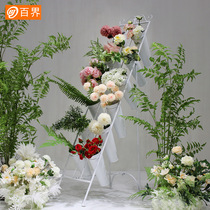 Baijie iron flower shop flower display stand